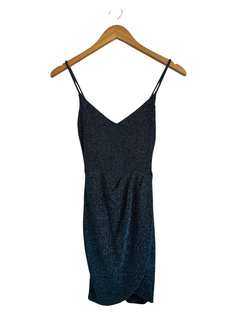 (NWT) Lulus Forever Your Girl Teal Blue Metallic Bodycon Dress - XS 💙✨ - Picture 7 of 7